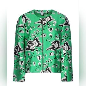 DIANE VON FURSTENBERG Gabrielle Jacket In Green Size 2